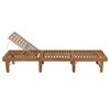 vidaXL Sun Lounger Acacia Wood Solid Acacia wood