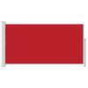 vidaXL Side Awning Red Polyester 63 x 118.1 in Adjustable Armrests