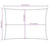 vidaXL Sunshade Sail Oxford Fabric Rectangular 6.6x11.5' Beige