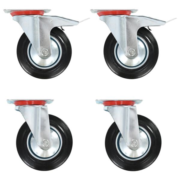 vidaXL Swivel Casters 4 pcs 6.30 "
