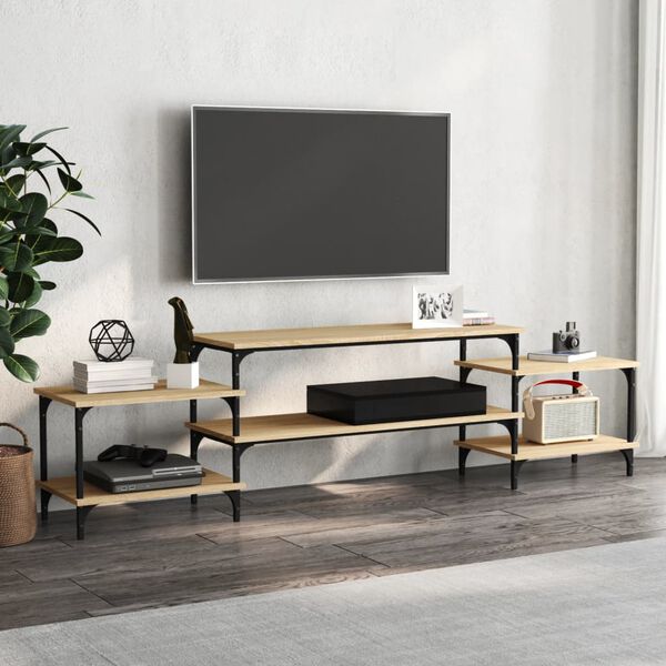 vidaXL TV Cabinet Sonoma Oak Engineered Wood Large TV Cabinet