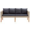 vidaXL Garden Sofa Beige, Anthracite