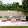 vidaXL Garden Sofa Set Reddish-brown Solid Douglas Fir wood Large