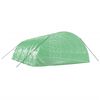 vidaXL Greenhouse Green Polyethylene (PE), Galvanized Steel Large