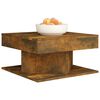 vidaXL Coffee Table Smoked Oak Engineered wood Low Coffee Table