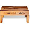 vidaXL Coffee Table Brown Solid Acacia wood, Palisander wood Medium