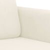 vidaXL Sofa Set Cream Velvet (100% polyester), metal, plywood Large
