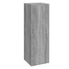 vidaXL TV Cabinet Set of 2 Grey Sonoma Engineered Wood Medium