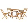 vidaXL Garden Dining Set Beige