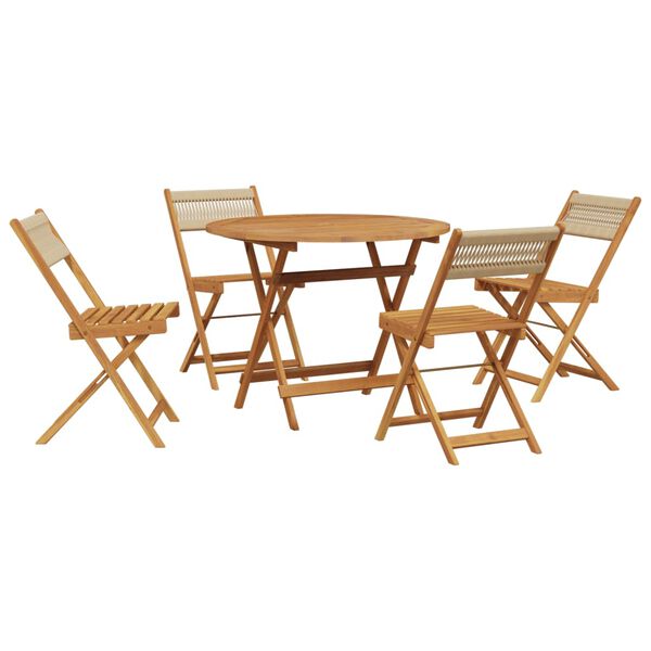 vidaXL Garden Dining Set Beige