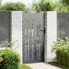vidaXL Garden Gate 33.5x68.9" Corten Steel Bamboo Design
