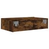vidaXL TV Cabinet Smoked Oak Engineered Wood 23.6 x 13.8 x 6.1 in