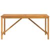 vidaXL Garden Dining Table Brown Solid Acacia wood Large Durable