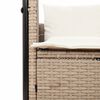 vidaXL Double Sun Lounger Beige and Cream