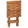 vidaXL Plant Stand Brown Solid Acacia Wood Compact Foldable