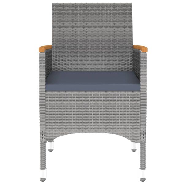 vidaXL Garden Dining Set Grey
