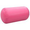vidaXL Inflatable Gymnastic Roll with Pump 47.2x35.4" PVC Pink