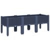 vidaXL Garden Planter Blue Grey Polypropylene Large Durable