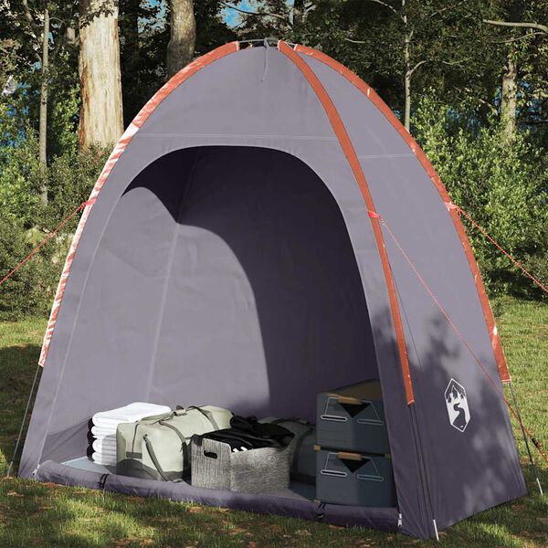 vidaXL Storage Tent Gray and Orange Waterproof