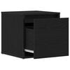 vidaXL Chest of Drawers with Drawer Black Oak 15.94 x 15.75 x 15.75 in