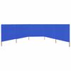 vidaXL Wind Screen Azure Blue Non-woven fabric 236.2 x 47.2 in Foldable