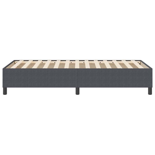 vidaXL Platform Bed Frame Dark Grey 35.43 x 78.74 in Fabric
