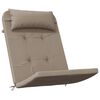vidaXL Adirondack Chair Cushion Set of 2 Taupe