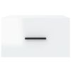 vidaXL Wall-mounted Bedside Cabinet Set of 2 High gloss white