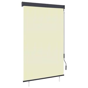 vidaXL Outdoor Roller Blind Cream 100% polyester, aluminum, steel