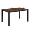 vidaXL Dining Set Brown and Black