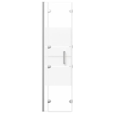 vidaXL Folding Shower Enclosure ESG 39.4"x55.1" White