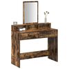 vidaXL Dressing Table with Drawer Smoked Oak 39.37 x 16.14 x 55.12 in