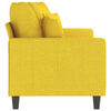 vidaXL 2-Seater Sofa Light Yellow Polyester, Metal, Textilene 55 in