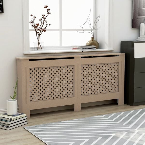 vidaXL Radiator Cover 67.7"x7.5"x32.1" MDF