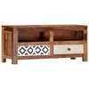 vidaXL TV Cabinet Brown Solid Acacia wood 35.4 x 11.8 x 15.7 in