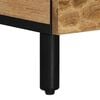 vidaXL Coffee Table Brown and Black Solid mango wood, engineered wood, iron