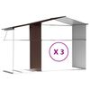 vidaXL Garden Shed Brown Galvanized Steel, Polypropylene Large