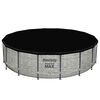 Bestway Swimming Pool Grey PVC Large Foldable Swimming Pool Round