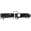 vidaXL Coffee Table Black Engineered wood Medium Storage Coffee Table