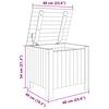 vidaXL Storage Box Natural Wood Solid pine wood (untreated)