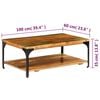 vidaXL Coffee Table Multicolour Solid reclaimed wood and powder-coated steel