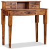 vidaXL Writing Desk with 5 Drawers Solid Acacia Wood 35.4"x15.7"x35.4"