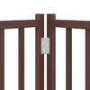 vidaXL Dog Gate Set of 15 Brown Poplar wood 295.3 in total length