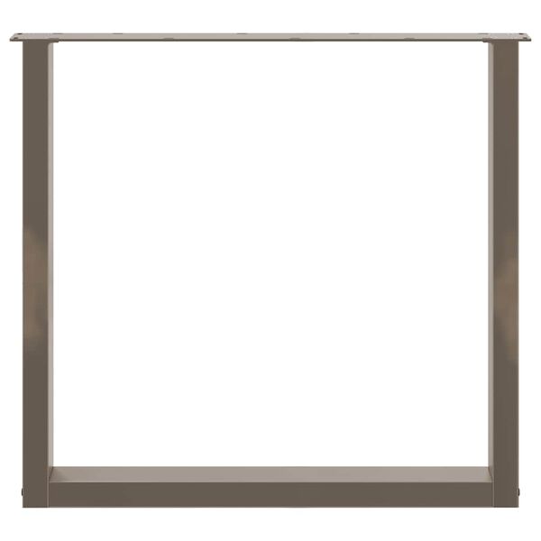 vidaXL Coffee Table Leg Set of 2 Natural Steel Powder-coated steel