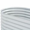 vidaXL Garden Raised Bed Silver Galvanized Steel 126.0 x 31.5 x 31.9 in