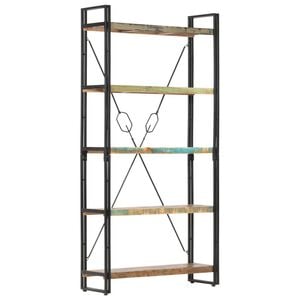 vidaXL Bookcase Unique colors from reclaimed wood