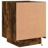 vidaXL Bedside Cabinet Smoked oak Engineered wood Standard Bedside Table