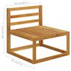 vidaXL Garden Lounge Set Natural wood color Solid acacia wood, polyester