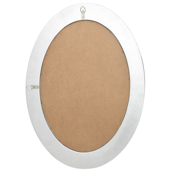 vidaXL Wall Mirror Silver Wood, glass, engineered wood Medium