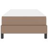 vidaXL Bed Frame with Mattress Cappuccino 35.43 x 74.80 in Fabric